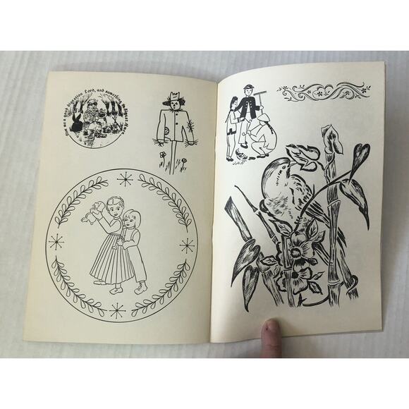 Vintage 1959 Designs Galore Book Jane Snead People Floral Crafts Illustrations - Picture 5 of 12